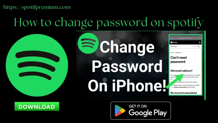 How to change password on Spotify